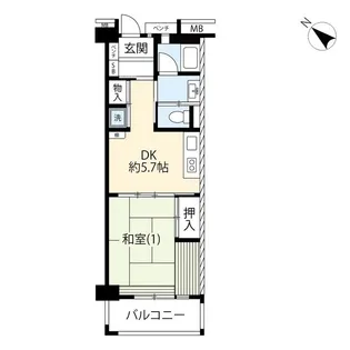 URパークサイド石神井【4階】の間取り