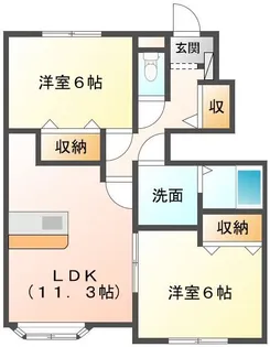 アニメート【1階】の間取り