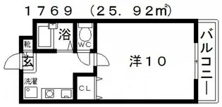暁21-1号館【1階】の間取り