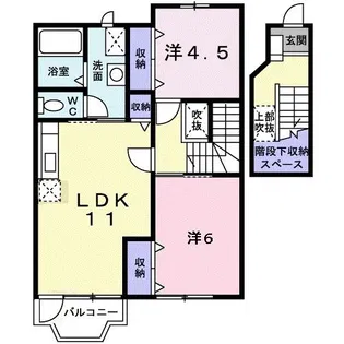 アルベール ヴィラII【2階】の間取り