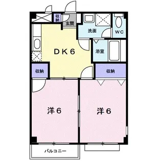エルディムぴあII【1階】の間取り