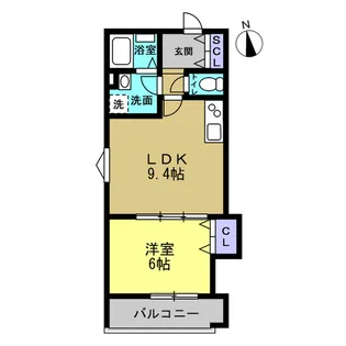 NAGAMORI新深江【1階】の間取り