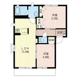 サンシャインヒルズ湘南【2階】の間取り