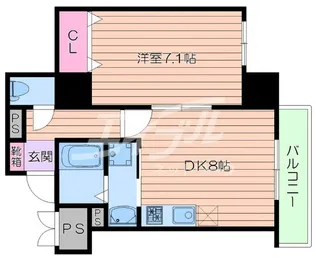 プレアデス千里山田【5階】の間取り