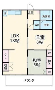 リベラール日永【3階】の間取り