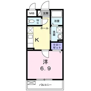美・スリズィエ【1階】の間取り