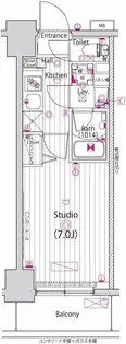 ガーラ・リバースクエア横濱南【2階】の間取り
