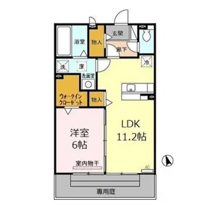 ターミナルパーク中新湊【1階】の間取り