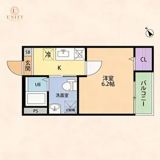 Lapis(ラビス)【2階】の間取り