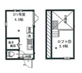 アーバンプレイス高田馬場X【2階】の間取り