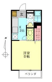 ソレジオ中島【1階】の間取り