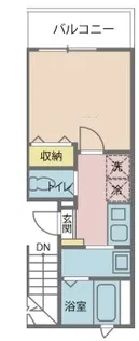 エアカーサ梅島【2階】の間取り