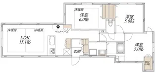 ヴェルデ祖師谷【1階】の間取り