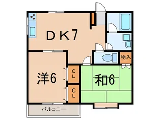 梶ヶ谷ヒルハイツ【2階】の間取り
