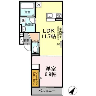 D-residence春日町【3階】の間取り