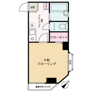 タウンパル矢島【3階】の間取り