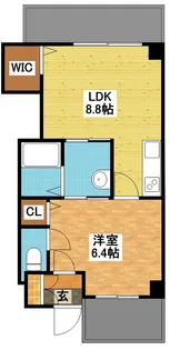 modern palazzo文教通り【7階】の間取り