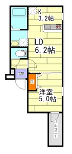 フジパレス末広町I番館【3階】の間取り