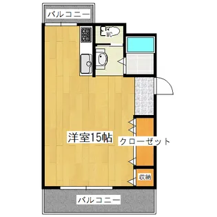 高知県高知市中の島【マンション】の間取り