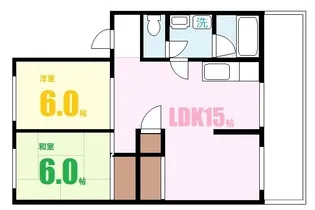 カルチェ川内【2階】の間取り