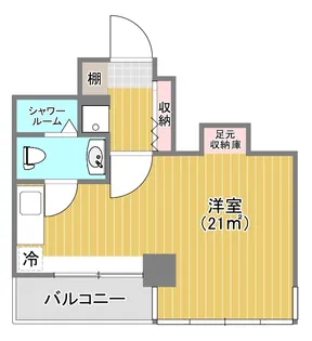 ファインズコート北新宿【2階】の間取り