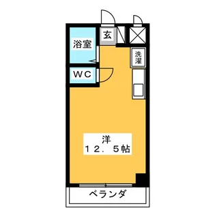 則竹栄町マンション【3階】の間取り