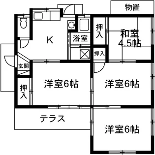 群馬県高崎市上豊岡町【一戸建】の間取り