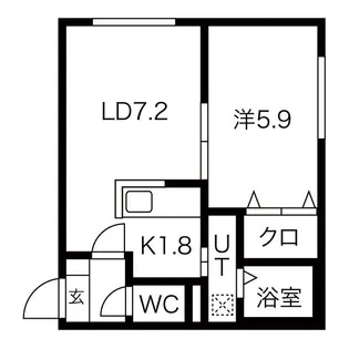 リラさっぽろ【1階】の間取り