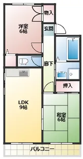 クレージュB【2階】の間取り