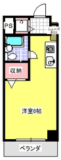 1Rの間取り画像