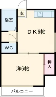 コーポ真部2号棟【2階】の間取り