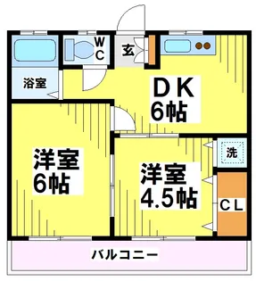東京都狛江市和泉本町4【アパート】の間取り