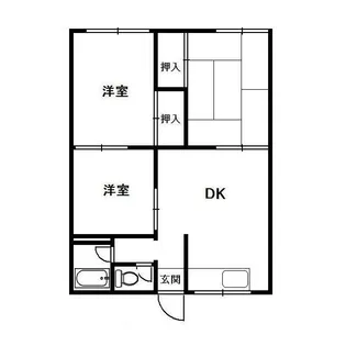 志田ハイツ【2階】の間取り