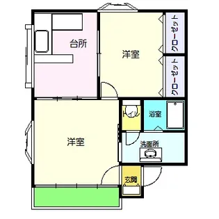 セゾンパルク【1階】の間取り