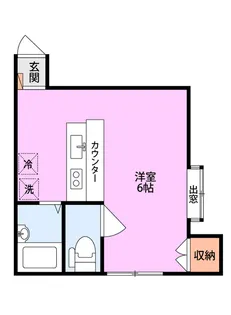 ル・ポート舟入I【1階】の間取り