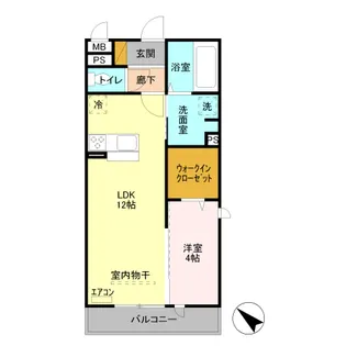 イルソーレ吉川美南 ヴェルデ【3階】の間取り