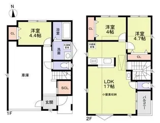 大阪府門真市小路町【一戸建】の間取り