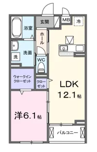 カーサビエント【3階】の間取り