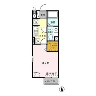 千葉県流山市大字東深井【アパート】の間取り