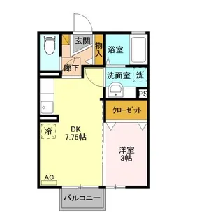 PA ペガサスA【2階】の間取り
