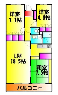 アーバンディラわらび【2階】の間取り