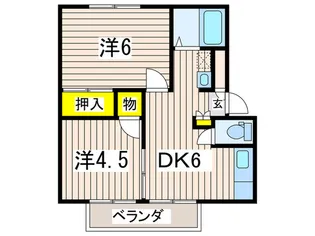 エトワール馬堀【2階】の間取り