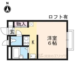 レオパレスWISTERIA【1階】の間取り