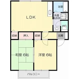 サンガーデン葉の木 C棟【1階】の間取り