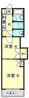 レジデンスカープ甲府【3階】の間取り