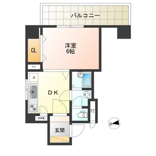 初穂マンション蒲田【5階】の間取り