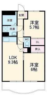 ライブパレス花水木【3階】の間取り