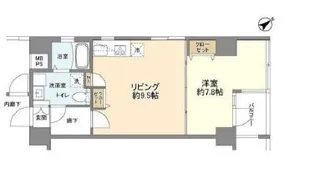 フォセット月島【3階】の間取り