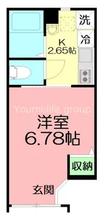 グラスプラス栄町II【1階】の間取り