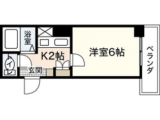ディライト楠木【2階】の間取り